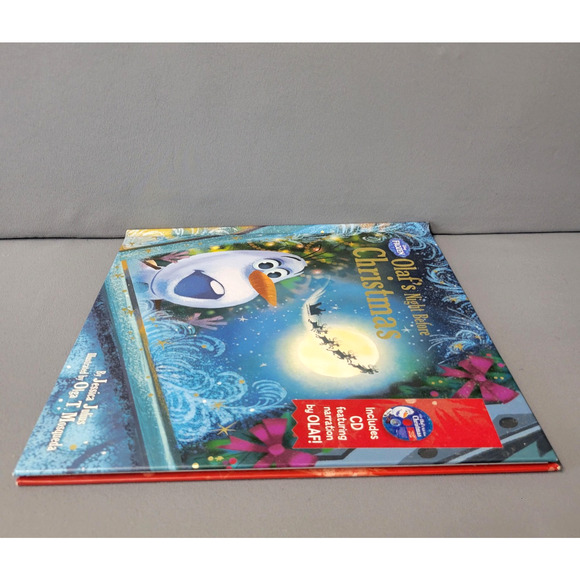 Disney Frozen Olaf's Night Before Christmas Hardcover Book & CD 2015 - Picture 7 of 14